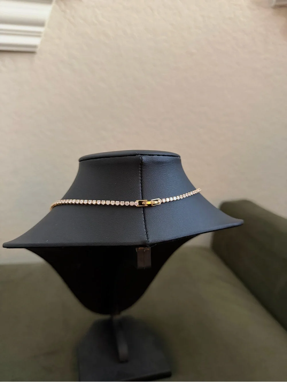 Gold Tennis Choker Necklace - Elegant Women’s Jewelry